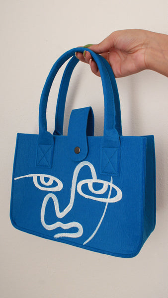 Square Blue Bag